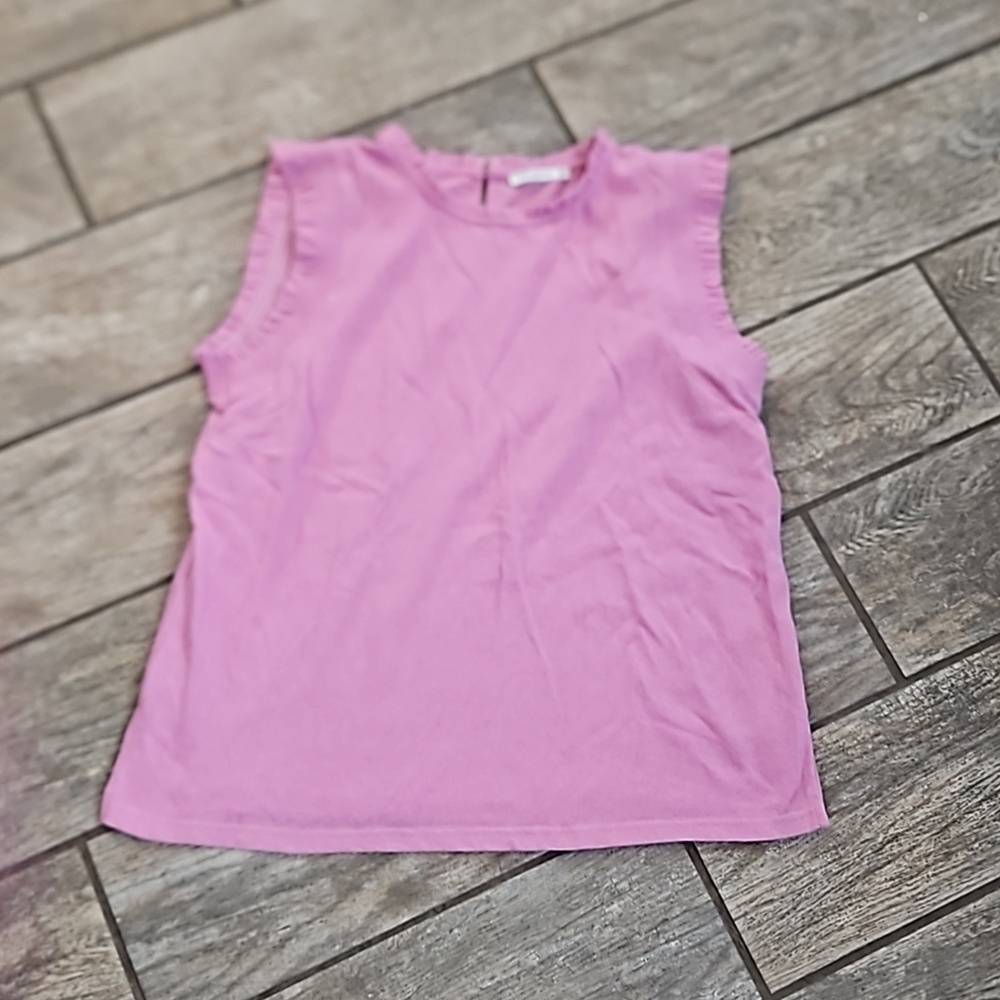 Ruffled Sleeve Tank Top